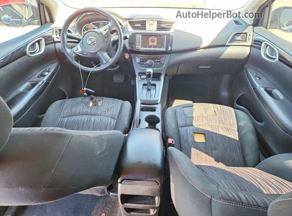 3N1AB7AP0KY308347 2019 NISSAN SENTRA Blue Вид панелі приладів