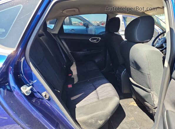 3N1AB7AP0KY308347 2019 NISSAN SENTRA Blue Вид задніх сидінь