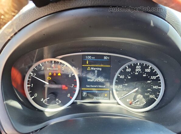 3N1AB7AP0KY308347 2019 NISSAN SENTRA Blue Вид щитка приладів