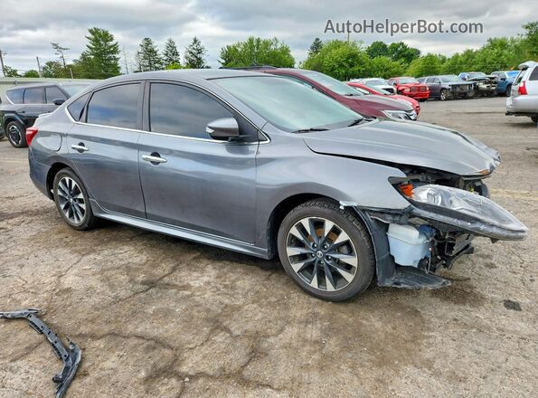 3N1AB7AP0KY318554 2019 NISSAN SENTRA Gray Front right