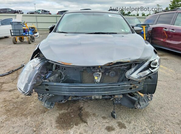 3N1AB7AP0KY318554 2019 NISSAN SENTRA Gray Front view