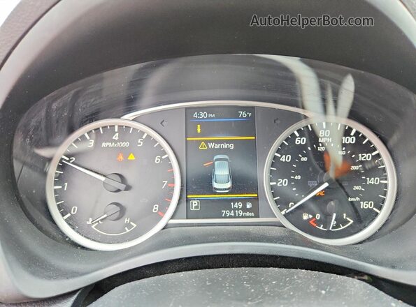 3N1AB7AP0KY318554 2019 NISSAN SENTRA Gray Instrument cluster view