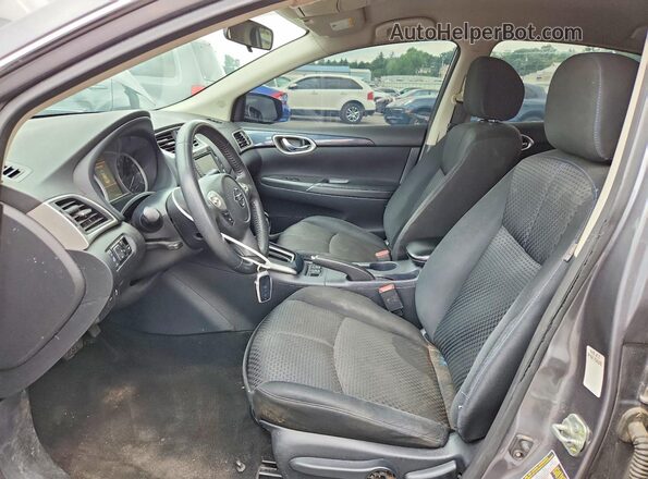 3N1AB7AP0KY318554 2019 NISSAN SENTRA Gray Front interior view