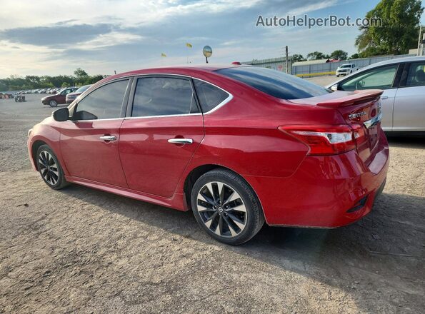 3N1AB7AP0KY452402 2019 NISSAN SENTRA Red Հետևի ձախ