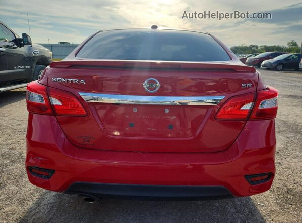 3N1AB7AP0KY452402 2019 NISSAN SENTRA Red Հետևի տեսք
