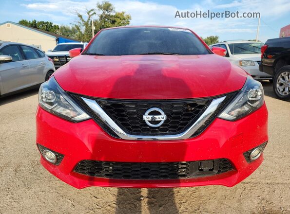 3N1AB7AP0KY452402 2019 NISSAN SENTRA Red Դիմացի տեսք
