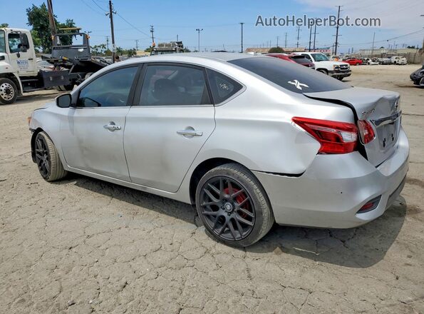 3N1AB7AP1HL636365 2017 NISSAN SENTRA Серебряный Задняя левая четверть
