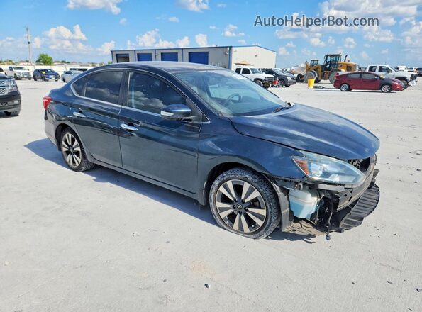 3N1AB7AP1HY205317 2017 NISSAN SENTRA Blue Front right