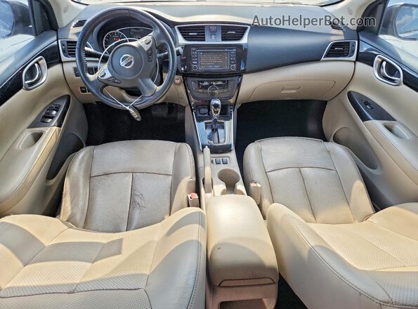 3N1AB7AP1HY205317 2017 NISSAN SENTRA Blue Dashboard view