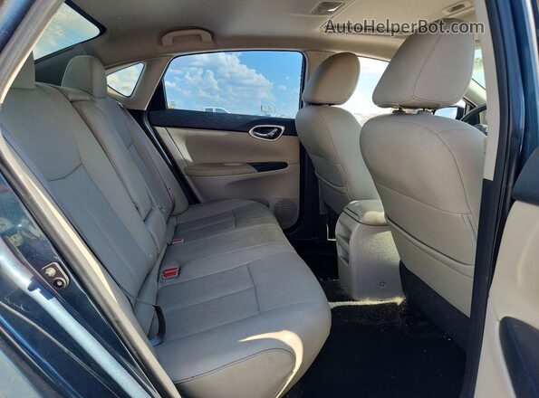 3N1AB7AP1HY205317 2017 NISSAN SENTRA Blue Rear seats view