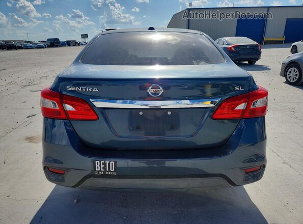 3N1AB7AP1HY205317 2017 NISSAN SENTRA Blue Rear view