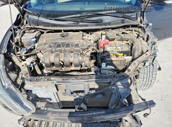 3N1AB7AP1HY205317 2017 NISSAN SENTRA Blue Rear interior view