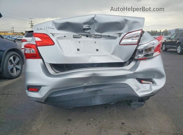 3N1AB7AP1HY401287 2017 NISSAN SENTRA Silver Вид ззаду