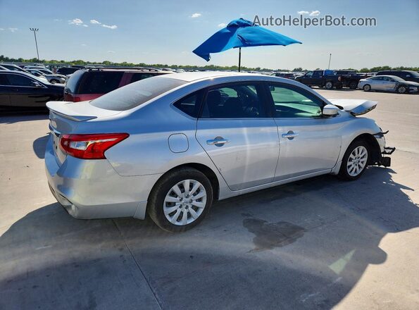 3N1AB7AP1JY348337 2018 NISSAN SENTRA Серебряный Задняя правая четверть