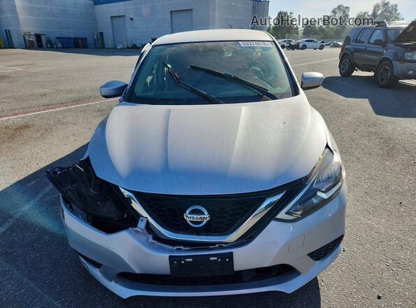 3N1AB7AP1KL618858 2019 NISSAN SENTRA Silver Вид спереду