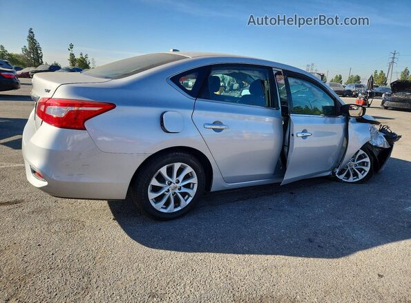 3N1AB7AP1KL618858 2019 NISSAN SENTRA Silver Задня права чверть