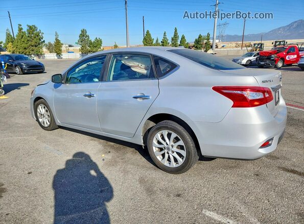 3N1AB7AP1KL618858 2019 NISSAN SENTRA Silver Задня ліва чверть