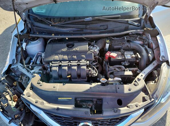 3N1AB7AP1KL618858 2019 NISSAN SENTRA Silver Вид задньої частини салону