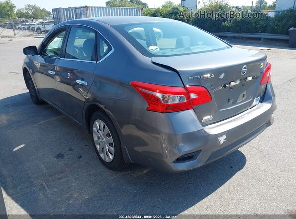 3N1AB7AP1KY213909 2019 NISSAN SENTRA Gray Trasero izquierdo