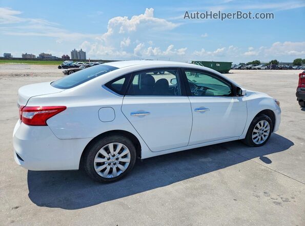 3N1AB7AP1KY228295 2019 NISSAN SENTRA Белый Задняя правая четверть