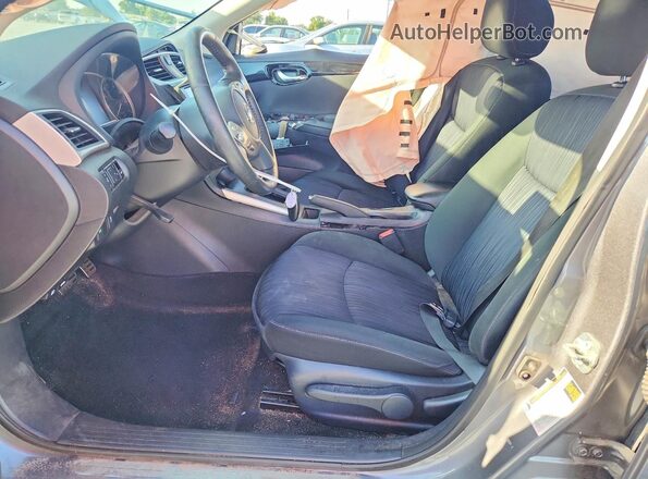 3N1AB7AP1KY418355 2019 NISSAN SENTRA Gray წინა სალონის ხედი