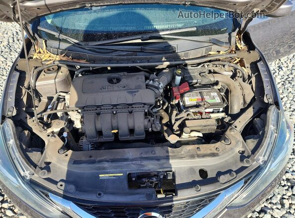 3N1AB7AP1KY418355 2019 NISSAN SENTRA Gray უკანა სალონის ხედი