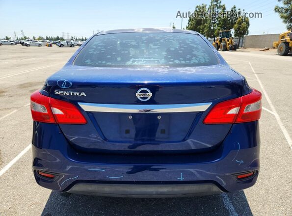 3N1AB7AP2GY247512 2016 NISSAN SENTRA Blue Հետևի տեսք