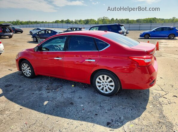 3N1AB7AP2HL655152 2017 NISSAN SENTRA Red Задня ліва чверть
