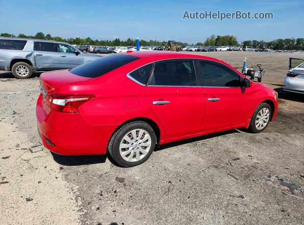 3N1AB7AP2HL655152 2017 NISSAN SENTRA Red Задня права чверть
