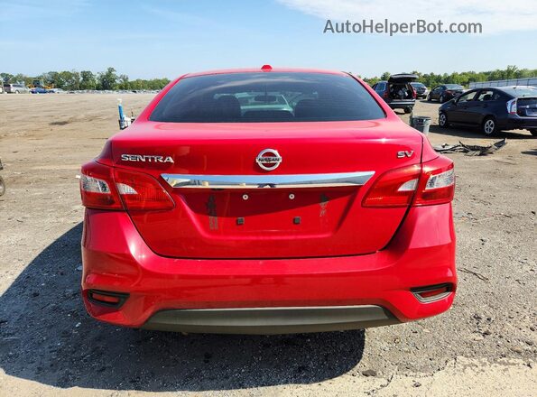 3N1AB7AP2HL655152 2017 NISSAN SENTRA Red Вид ззаду