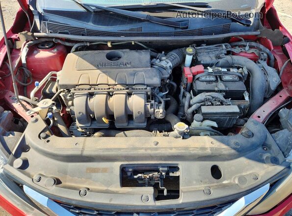 3N1AB7AP2HL655152 2017 NISSAN SENTRA Red Вид задньої частини салону