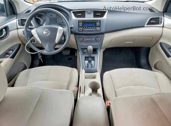 3N1AB7AP2HY280883 2017 NISSAN SENTRA Белый Вид панели приборов
