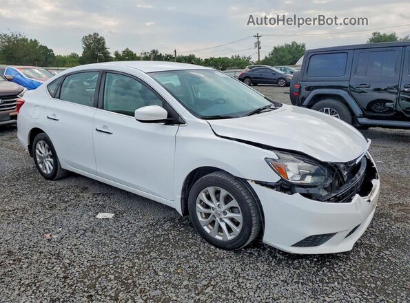 3N1AB7AP2HY280883 2017 NISSAN SENTRA Белый Передняя правая четверть