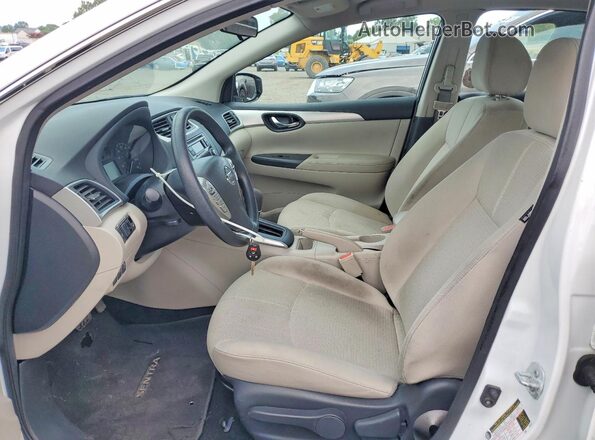 3N1AB7AP2HY280883 2017 NISSAN SENTRA Белый Вид салона спереди