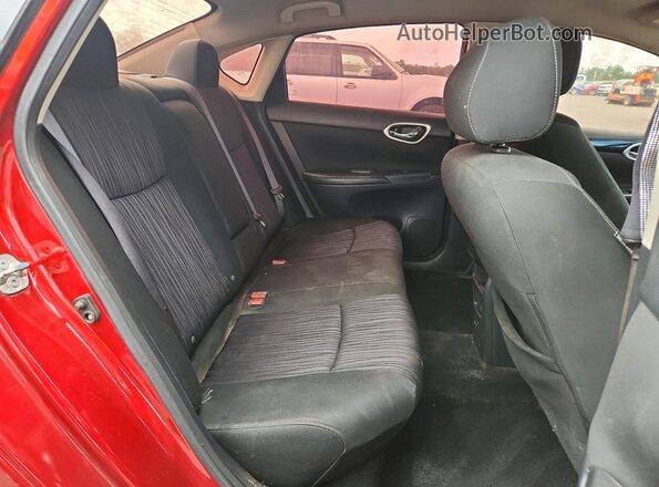 3N1AB7AP2KY295455 2019 NISSAN SENTRA Red Вид задніх сидінь