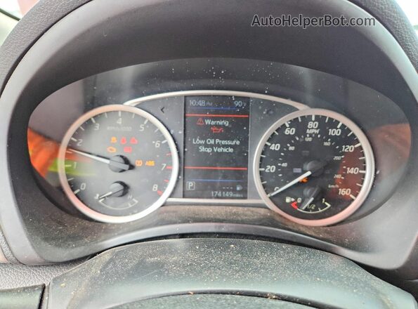 3N1AB7AP2KY295455 2019 NISSAN SENTRA Red Вид щитка приладів