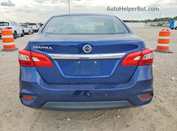 3N1AB7AP2KY398505 2019 NISSAN SENTRA Blue Հետևի տեսք