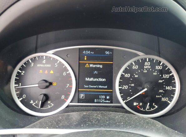 3N1AB7AP2KY398505 2019 NISSAN SENTRA Blue Սարքավորումների վահանակի տեսք