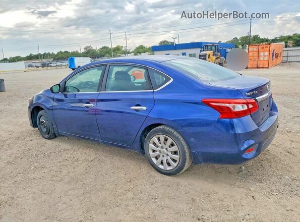 3N1AB7AP2KY398505 2019 NISSAN SENTRA Blue Հետևի ձախ