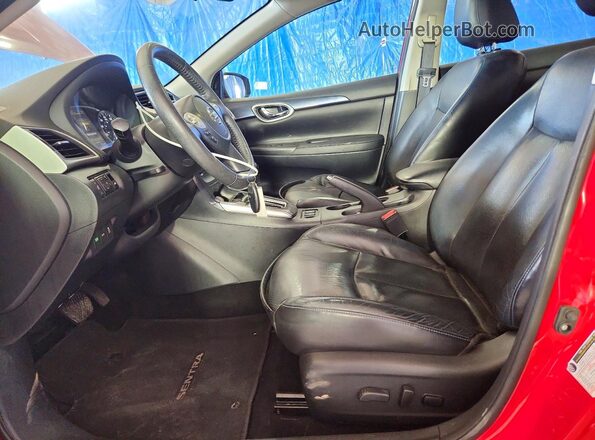 3N1AB7AP3GY256736 2016 NISSAN SENTRA Red Вид салону спереду