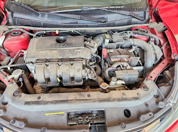 3N1AB7AP3GY256736 2016 NISSAN SENTRA Red Вид задньої частини салону