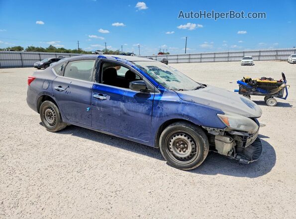 3N1AB7AP3HY258181 2017 NISSAN SENTRA Blue Delantero derecho