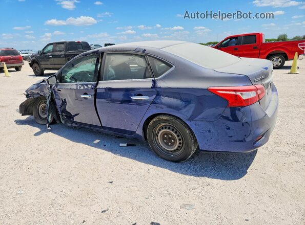 3N1AB7AP3HY258181 2017 NISSAN SENTRA Blue Trasero izquierdo