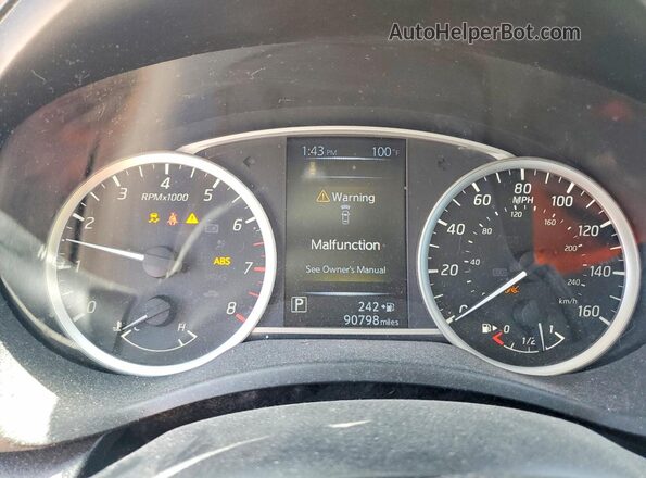 3N1AB7AP3JY295608 2018 NISSAN SENTRA White Вид щитка приладів