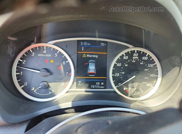 3N1AB7AP3KL609451 2019 NISSAN SENTRA Gray Instrument cluster view