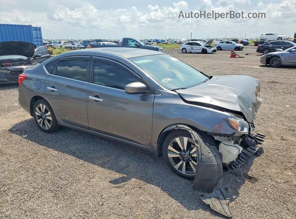 3N1AB7AP3KY331895 2019 NISSAN SENTRA Gray Przód prawy