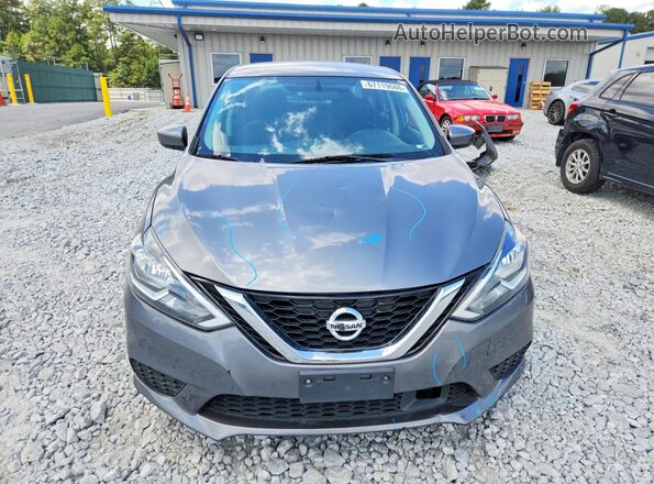 3N1AB7AP3KY342220 2019 NISSAN SENTRA Gray Front view