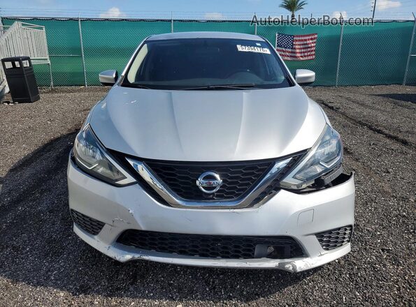 3N1AB7AP3KY438185 2019 NISSAN SENTRA Серебряный Вид спереди