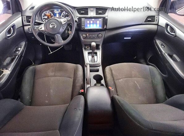 3N1AB7AP3KY438185 2019 NISSAN SENTRA Серебряный Вид панели приборов
