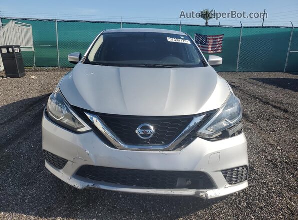 3N1AB7AP3KY438185 2019 NISSAN SENTRA Серебряный Панорамный вид салона 360°
